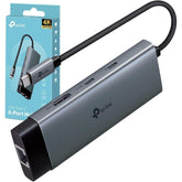 Tp Link Uh6120c Usb Type C Hub 6 In 1 With A 4k@60hz Hdmi, 1 Gbps Ethernet, 1× Usb C Data Ports, 2× Usb A Data Ports, Powerful 100w Fast Charging, Stable Conneion, Plug & Play - CompuMe